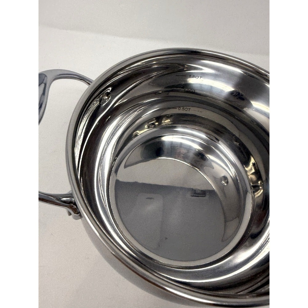 David Burke Restaurateur Splendor Series Stock Pot With Glass Lid 2 QT Cookware - Picture 5 of 10